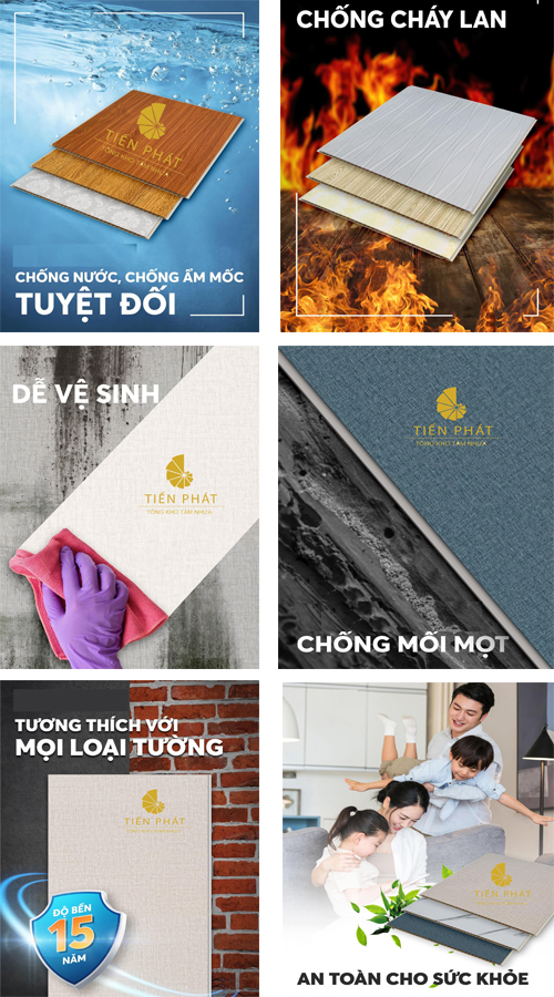 Ưu điểm nổi bật của tấm nhựa ốp tường